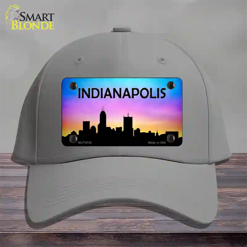 Indianapolis Silhouette Novelty License Plate Hat Cotton / Gray