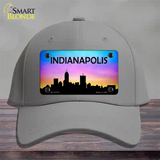 Indianapolis Silhouette Novelty License Plate Hat Cotton / Gray