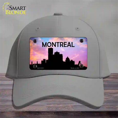 Montreal Silhouette Novelty License Plate Hat Cotton / Gray