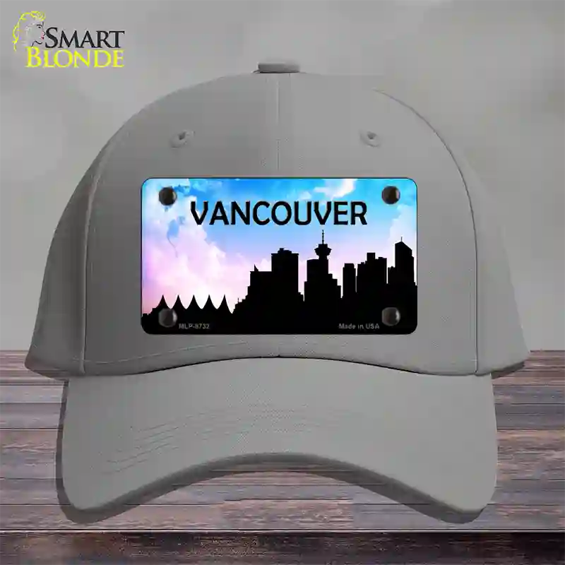 Vancouver Silhouette Novelty License Plate Hat Cotton / Gray