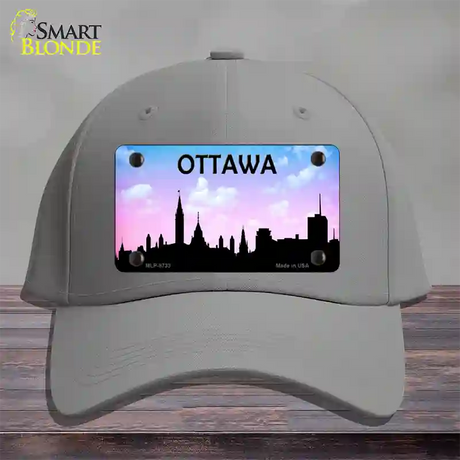 Ottawa Silhouette Novelty License Plate Hat Cotton / Gray