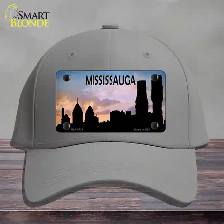 Mississauga Silhouette Novelty License Plate Hat Cotton / Gray