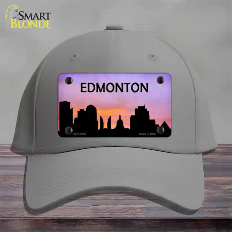 Edmonton Silhouette Novelty License Plate Hat Cotton / Gray