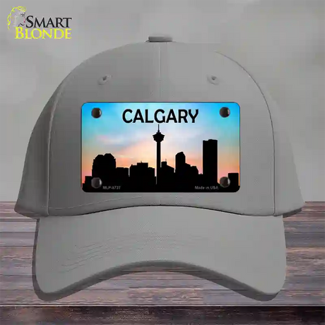 Calgary Silhouette Novelty License Plate Hat Cotton / Gray