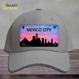 Mexico City Silhouette Novelty License Plate Hat Cotton / Gray