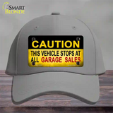 Caution Stops At Garage Sales Novelty License Plate Hat Cotton / Gray