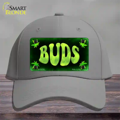 Buds Novelty License Plate Hat Cotton / Gray