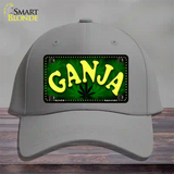 Ganja Novelty License Plate Hat Cotton / Gray