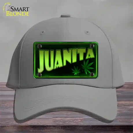 Juanita Novelty License Plate Hat Cotton / Gray