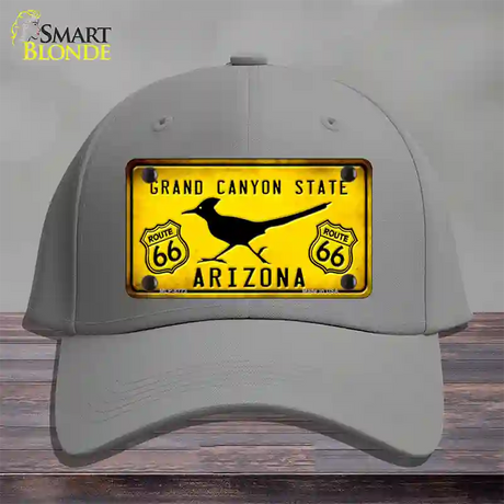 Arizona Grand Canyon With Route 66 Novelty License Plate Hat Cotton / Gray