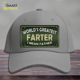 Greatest Farter Novelty License Plate Hat Cotton / Gray