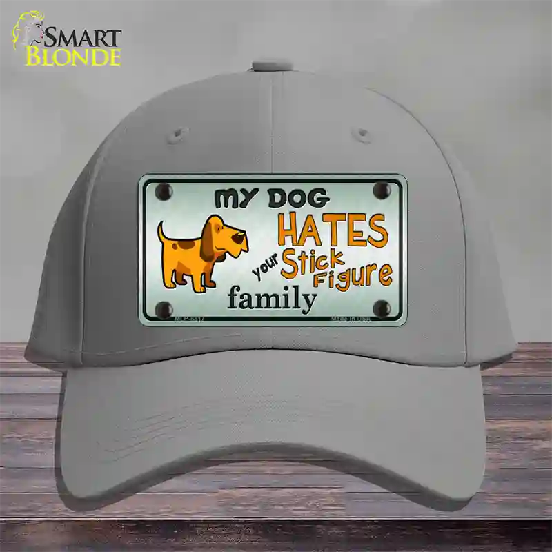 My Dog Hates Novelty License Plate Hat Cotton / Gray