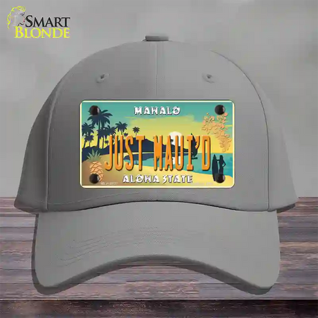 Just Mauid Vintage Novelty License Plate Hat Cotton / Gray