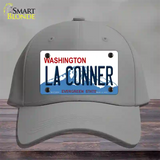 La Conner Washington Novelty License Plate Hat Cotton / Gray