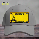 Massachusetts Dont Tread On Me Novelty License Plate Hat Cotton / Gray