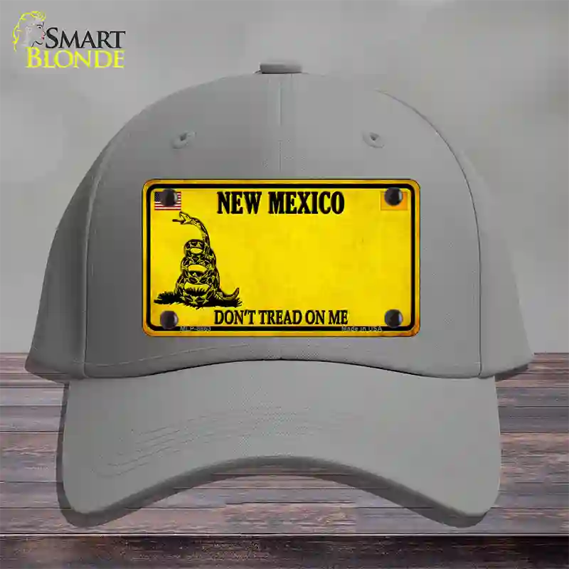 New Mexico Dont Tread On Me Novelty License Plate Hat Cotton / Gray