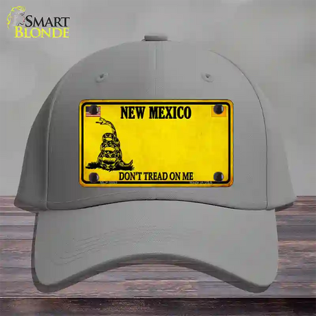 New Mexico Dont Tread On Me Novelty License Plate Hat Cotton / Gray