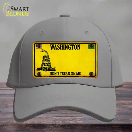 Washington Dont Tread On Me Novelty License Plate Hat Cotton / Gray