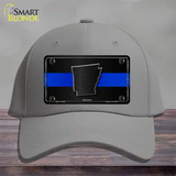 Arkansas Thin Blue Line Novelty License Plate Hat Cotton / Gray