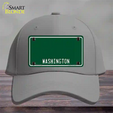 Washington Green Novelty License Plate Hat Cotton / Gray