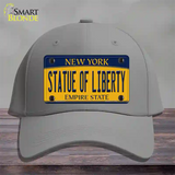 Statue of Liberty New York Novelty License Plate Hat Cotton / Gray