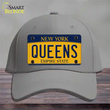 Queens New York Novelty License Plate Hat Cotton / Gray