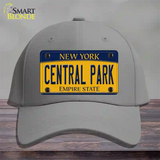 Central Park Yellow New York Novelty License Plate Hat Cotton / Gray