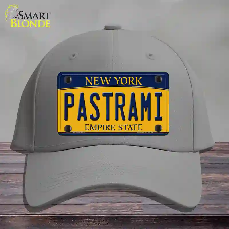 Pastrami New York Novelty License Plate Hat Cotton / Gray