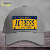 Actress New York Novelty License Plate Hat Cotton / Gray