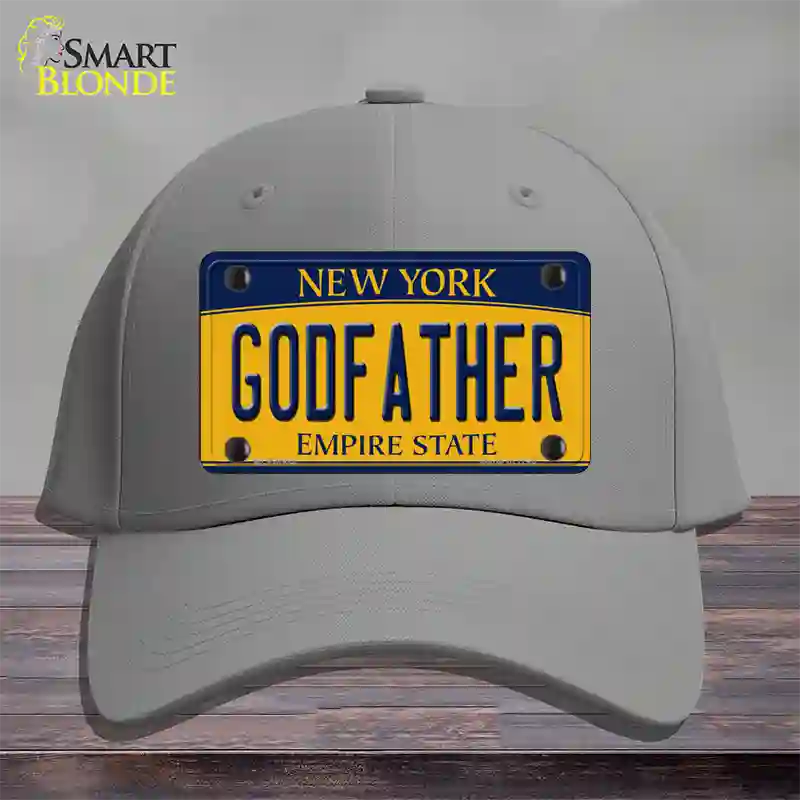 Godfather New York Novelty License Plate Hat Cotton / Gray