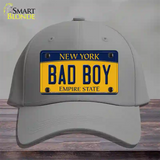 Bad Boy New York Novelty License Plate Hat Cotton / Gray