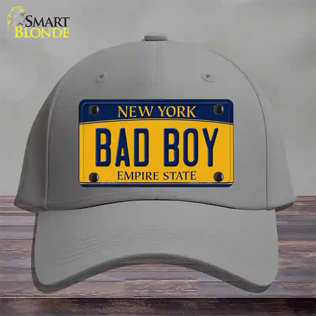 Bad Boy New York Novelty License Plate Hat Cotton / Gray