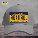 Rock N Roll New York Novelty License Plate Hat Cotton / Gray