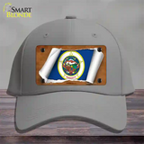 Minnesota Flag Scroll Novelty License Plate Hat Cotton / Gray