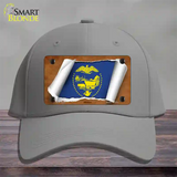 Oregon Flag Scroll Novelty License Plate Hat Cotton / Gray