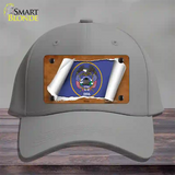 Utah Flag Scroll Novelty License Plate Hat Cotton / Gray