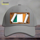 Ireland Flag Scroll Novelty License Plate Hat Cotton / Gray