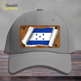 Honduras Flag Scroll Novelty License Plate Hat Cotton / Gray