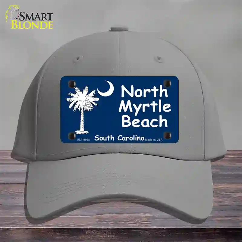 North Myrtle Beach Flag Novelty License Plate Hat Cotton / Gray