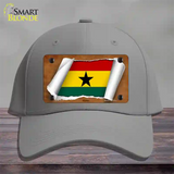 Ghana Flag Scroll Novelty License Plate Hat Cotton / Gray