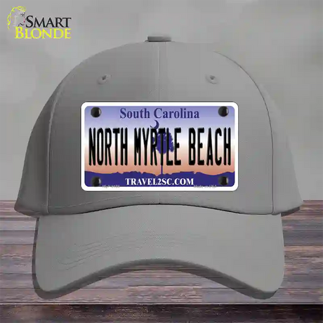 North Myrtle Beach South Carolina Novelty License Plate Hat Cotton / Gray