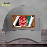 Afghanistan Flag Scroll Novelty License Plate Hat Cotton / Gray