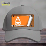 Antarctica Flag Scroll Novelty License Plate Hat Cotton / Gray