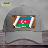 Azerbaijan Flag Scroll Novelty License Plate Hat Cotton / Gray