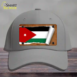 Jordan Flag Scroll Novelty License Plate Hat Cotton / Gray