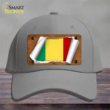 Mali Flag Scroll Novelty License Plate Hat Cotton / Gray