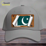 Pakistan Flag Scroll Novelty License Plate Hat Cotton / Gray