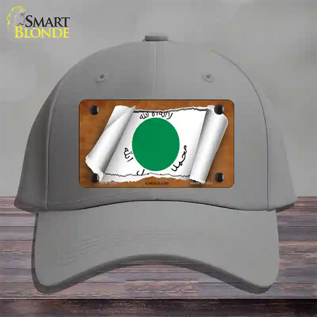 Somaliland Flag Scroll Novelty License Plate Hat Cotton / Gray