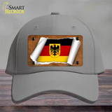 Germany Coat of Arms Flag Scroll Novelty License Plate Hat Cotton / Gray