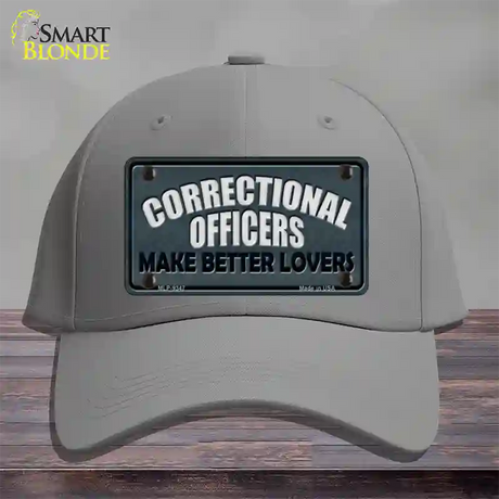 Corrections Officer Better Lover Novelty License Plate Hat Cotton / Gray